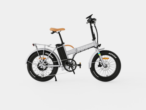 Metallic Grey Bike 3D Модель