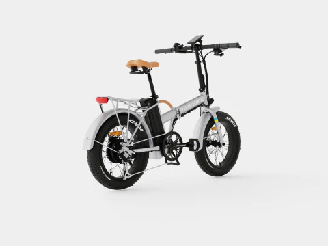 Metallic Grey Bike 3D Model