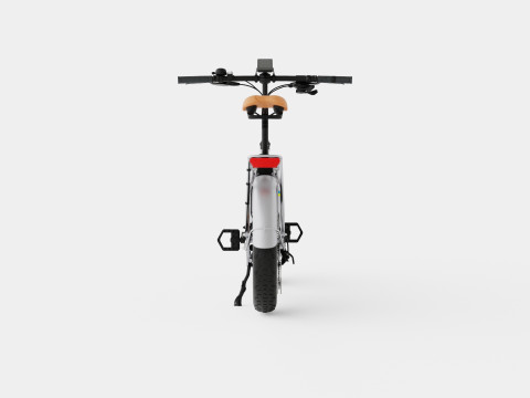 Metallic Grey Bike Model 3D