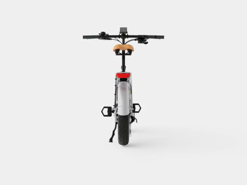 Metallic Grey Bike 3D Model