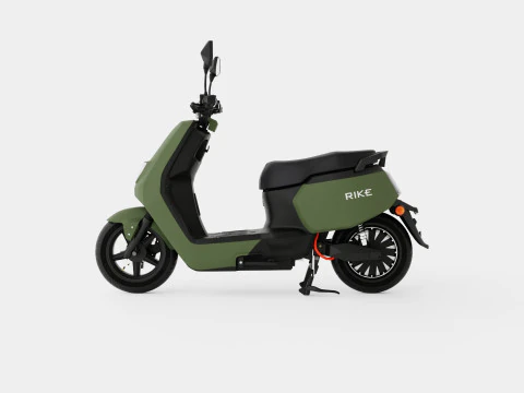 Matte Green Scooter 3D Model