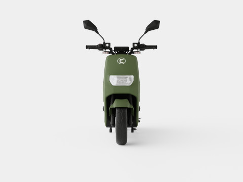 Matte Green Scooter Model 3D