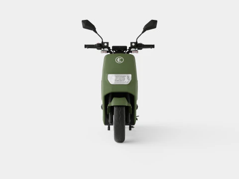 Matte Green Scooter 3D Model