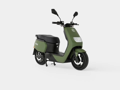Matte Green Scooter 3D Model