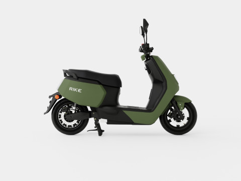 Matte Green Scooter Model 3D