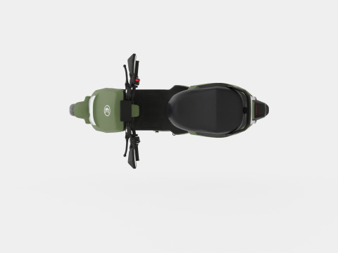 Matte Green Scooter Model 3D