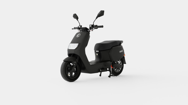 Matte Black Scooter 3D Model .c4d .max .obj .3ds .fbx .stl .blend 