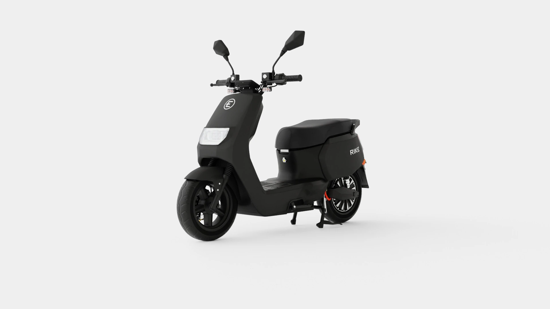 Matte Black Scooter 3D Model .c4d .max .obj .3ds .fbx .stl .blend