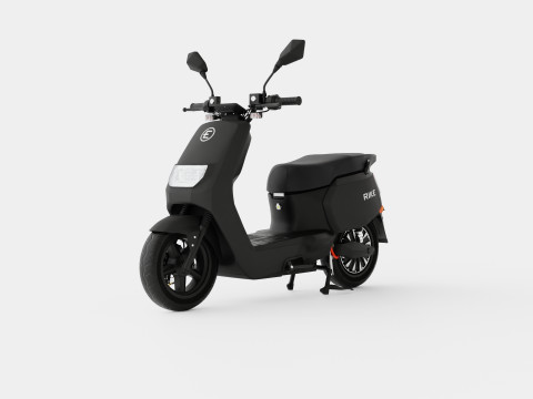 Matte Black Scooter Model 3D
