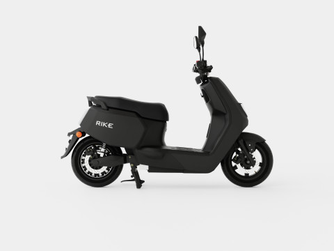 Matte Black Scooter 3D Model