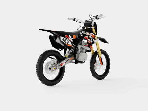10Ten 250RX 250cc Dirt Bike 3D Model