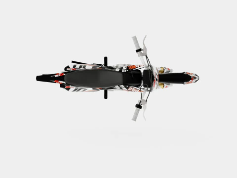 10Ten 250RX 250cc Dirt Bike 3D Model