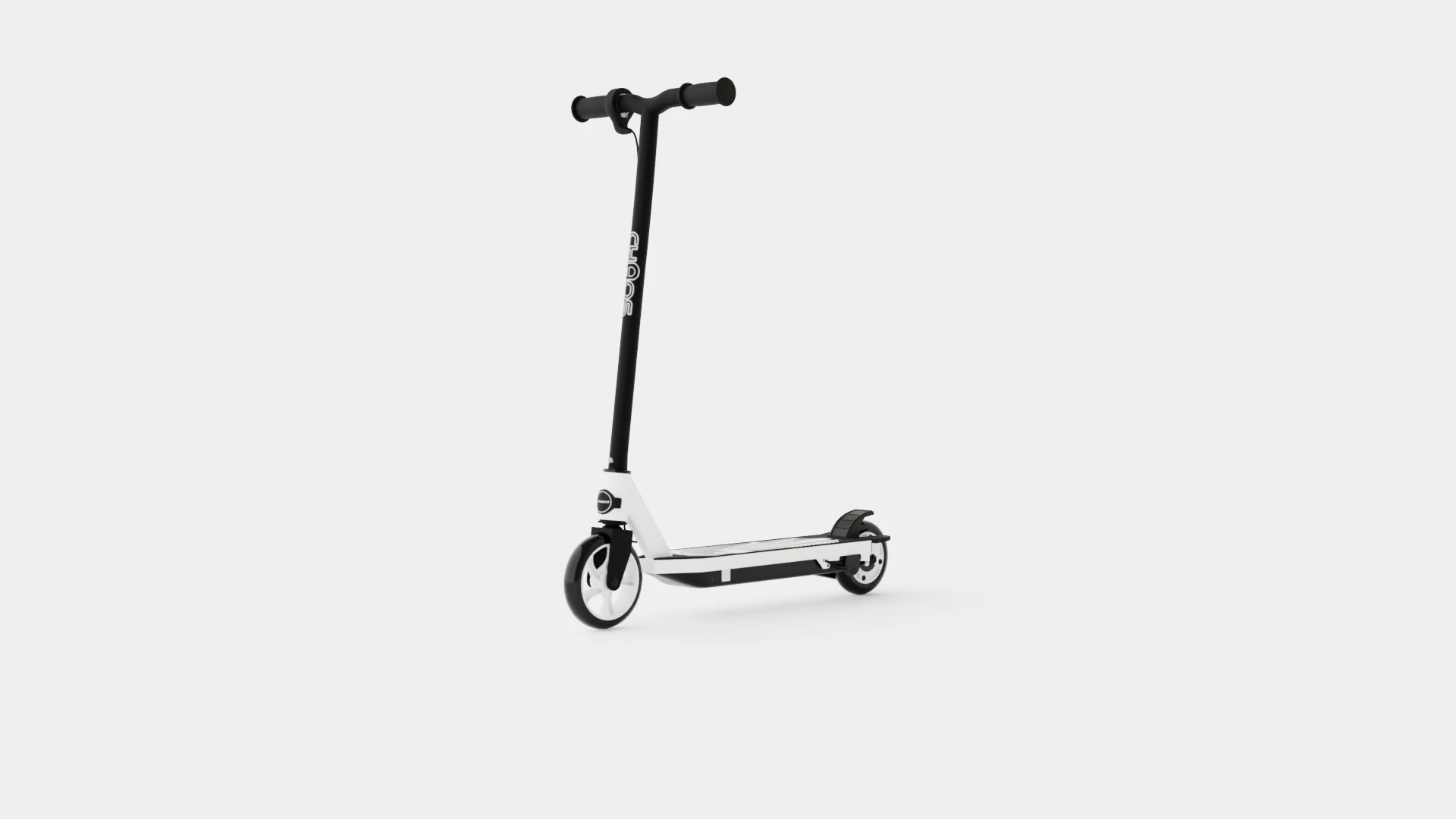 Chaos Black Kids Electric Scooter 3D Model .c4d .max .obj .3ds .fbx .stl .blend 