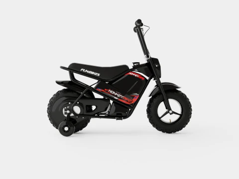 Motorbike Black Electric Kids Monkey Bike 3D Model