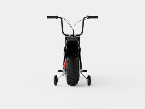 Motorbike Black Electric Kids Monkey Bike Model 3D