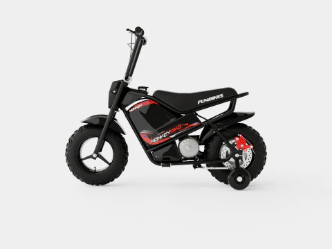 Motorbike Black Electric Kids Monkey Bike 3D Model