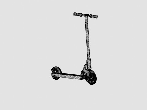 Lithium Black Kids Electric Scooter Modelo 3D