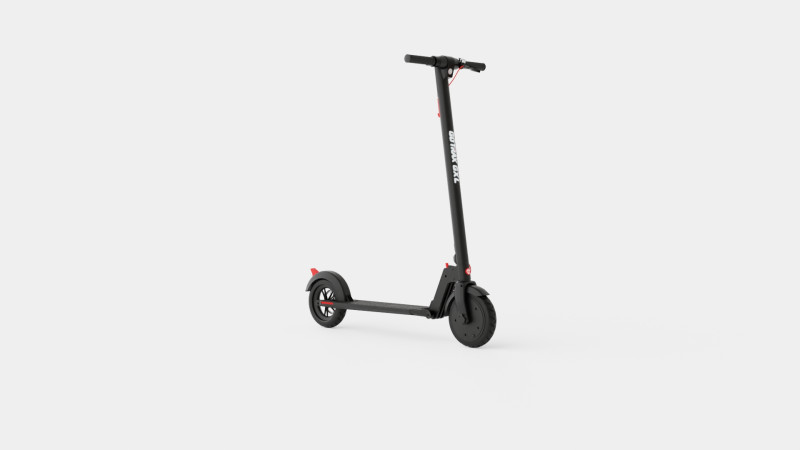 Lithium Black Folding Adult Electric Scooter 3D Model .c4d .max .obj .3ds .fbx .stl .blend 