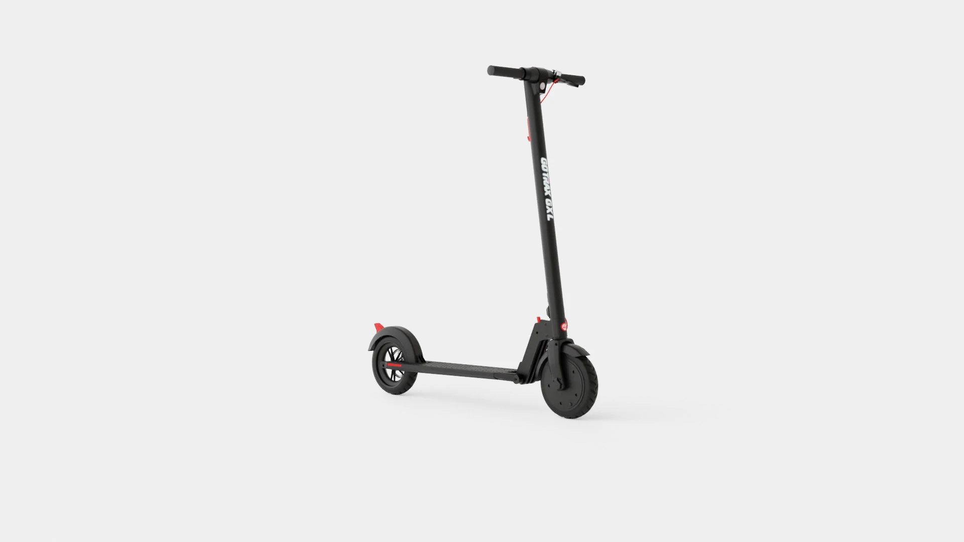 Lithium Black Folding Adult Electric Scooter 3D Model .c4d .max .obj .3ds .fbx .stl .blend 