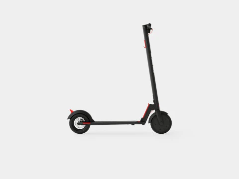 Lithium Black Folding Adult Electric Scooter 3D Model