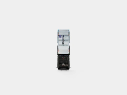 HGV Container Truck And Trailer Black Electric Ride On Lorry 3D Model
