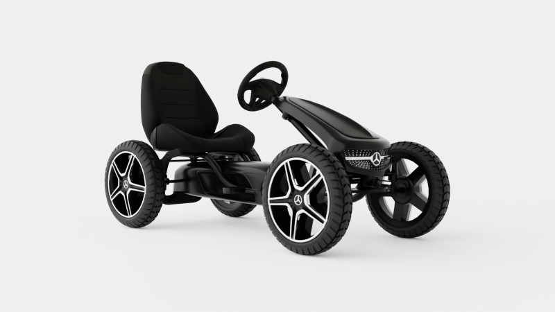 Black Pedal Go Kart 3D 模型 .c4d .max .obj .3ds .fbx .stl .blend 
