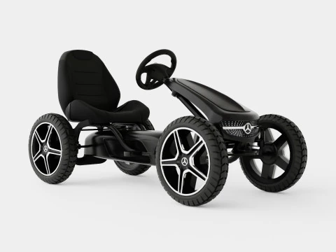 Go Kart Pedal Hitam Model 3D