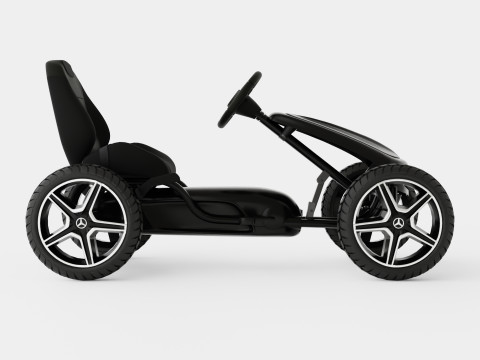 Black Pedal Go Kart 3D 模型