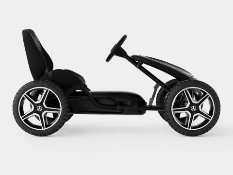 Black Pedal Go Kart 3D Model