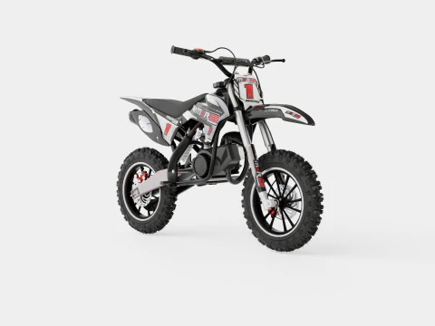 MXR 50cc Motorbike Black 3D Model