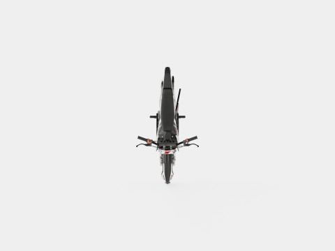 MXR 50cc Motorbike Black 3D Модель