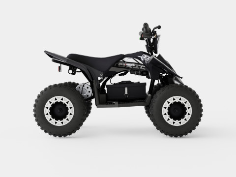 Toxic Black White Kids Electric Mini Quad Bike Modelo 3D