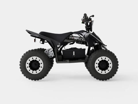 Toxic Black White Kids Electric Mini Quad Bike 3D Model