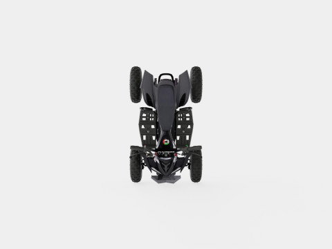 Toxic Black White Kids Electric Mini Quad Bike Modelo 3D