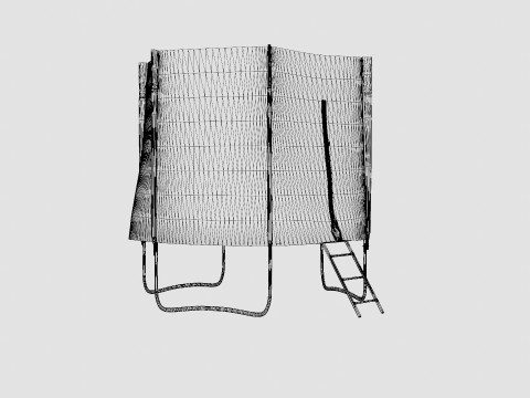 Jump 8ft Trampoline 3D Model