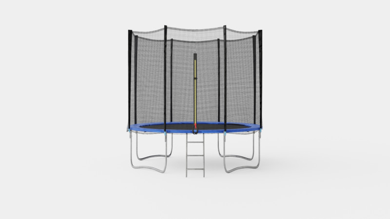 Jump 10ft Trampoline 3D Model .c4d .max .obj .3ds .fbx .stl .blend 