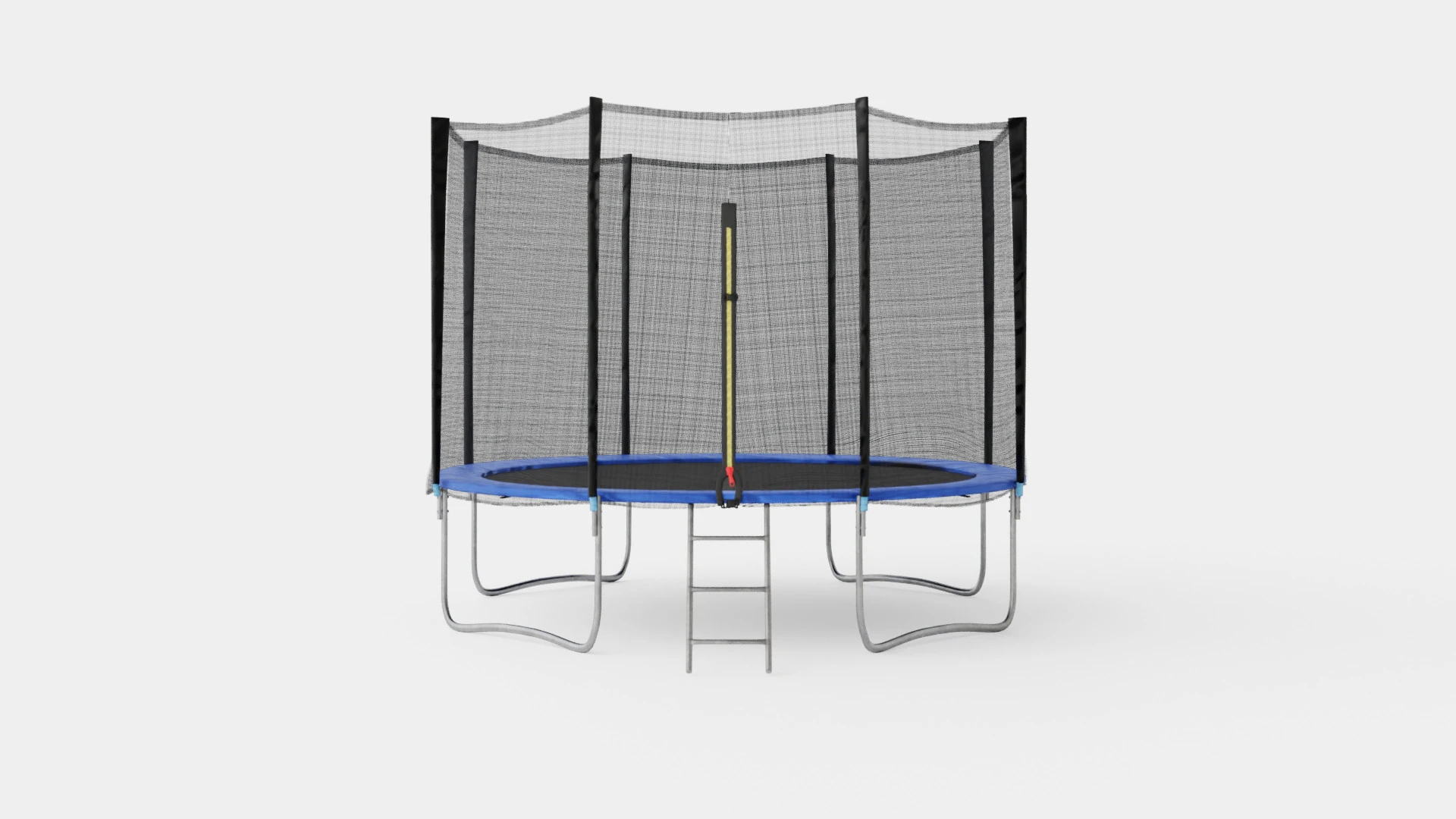 Jump 12ft Trampoline 3D Model .c4d .max .obj .3ds .fbx .stl .blend 