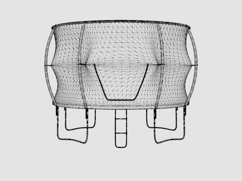 Tino Deluxe Air 12ft Trampoline 3D Model