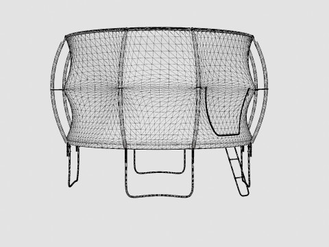 Tino Deluxe Air 12ft Trampoline 3D Model