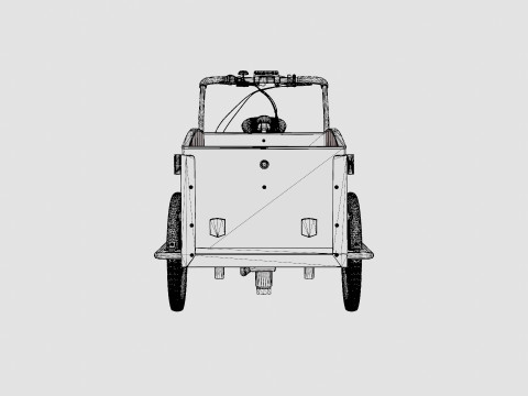 Cargobike Classic Modello 3D