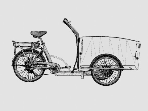 Cargobike Classic Modello 3D