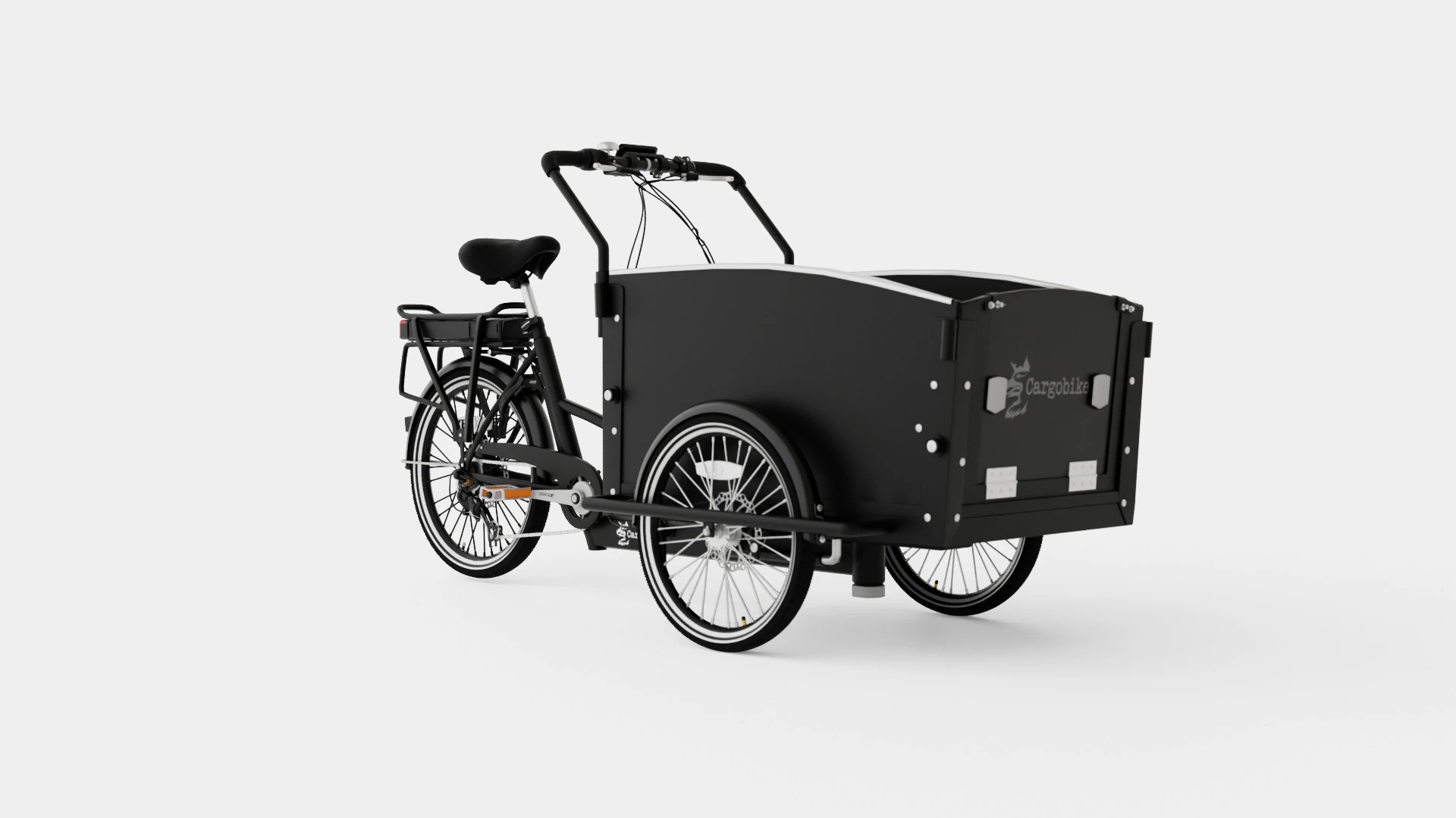 Cargobike Classic Dog 3D Model .c4d .max .obj .3ds .fbx .stl .blend