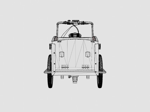 Cargobike Classic Dog 3D Model