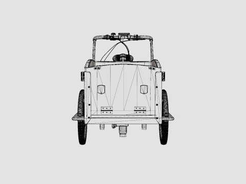 Cargobike Classic Dog 3D Model