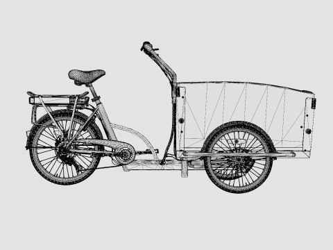 Cargobike Classic Dog 3D Model