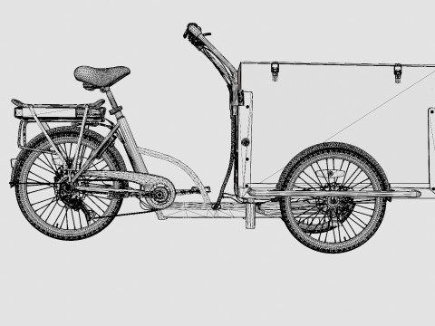 Cargobike Box Modello 3D