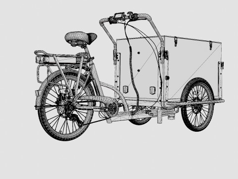 Cargobike Box Modello 3D