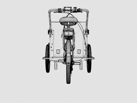 Cargobike Box Modello 3D