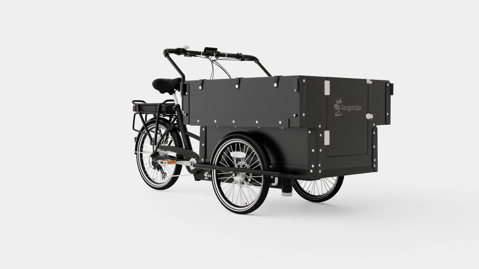 Cargobike Kindergarden 3D Model .c4d .max .obj .3ds .fbx .stl .blend 