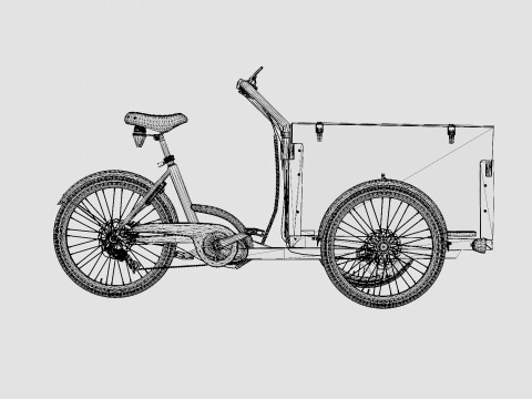 Cargobike DeLight Box 3D Model